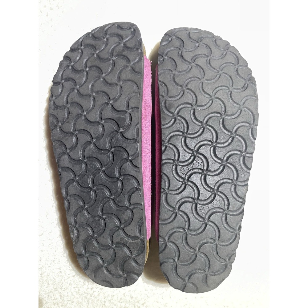 Birkenstock Arizona Sandal 36 Womens Size 6 Fuchsia‎ Pink Suede Buckle Leather - Picture 6 of 6